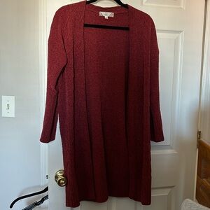 Maroon cardigan